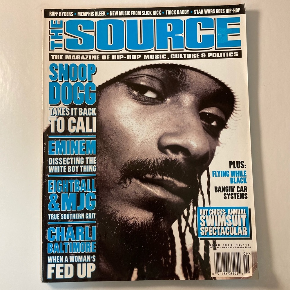 The Source Hip-Hop Magazine Snoop Dogg Edition June 1999 no. 117 Eminem MJG